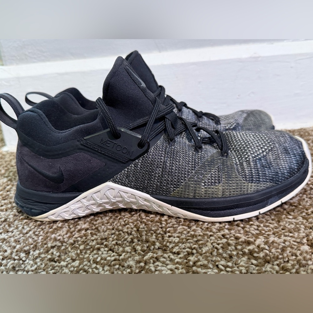 NIKE Metcon Flyknit 3 AQ8022-001 Men's Shoes US 8.5 Gym Crossfit Black - Picture 3 of 7